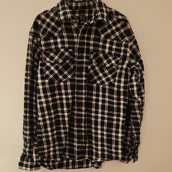 Noble Other - Black and White Plaid Flannel
